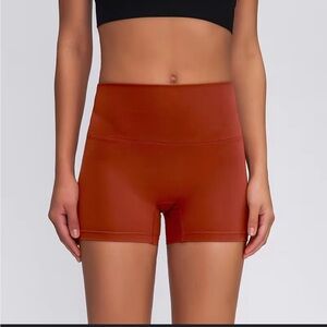 Yogalicous Lux Red Biker Shorts